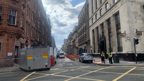 Police Presence on West George Street, Glasgow - Sputnik International