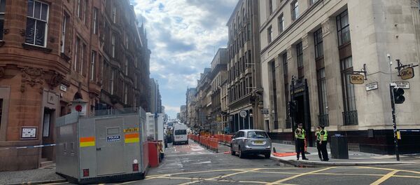 Police Presence on West George Street, Glasgow - Sputnik International