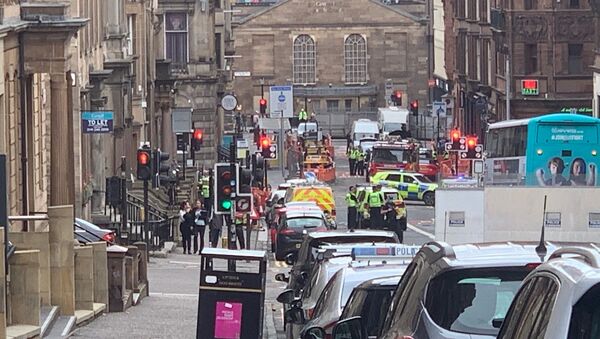 Police Presence on West George Street, Glasgow - Sputnik International