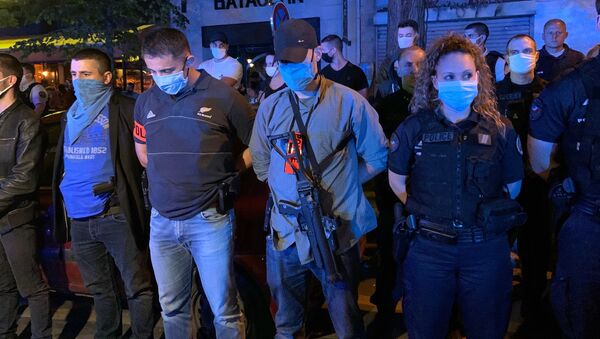 French officers protest against Castaner's announcements in front of the Bataclan on 26-27 June 2020 - Sputnik International