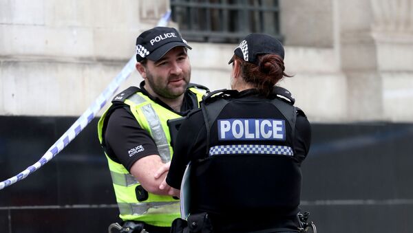 Police officers at West George Street in Glasgow - Sputnik International