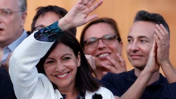 Paris mayor Anne Hidalgo reacts to the results of the second round of the mayoral elections, which were delayed due to the coronavirus disease (COVID-19) outbreak, in Paris, France, June 28, 2020. - Sputnik International