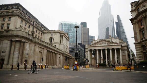 A general view of The Bank of England and the Royal Exchange as the spread of the coronavirus disease (COVID-19) continues, in London, Britain, March 19, 2020 - Sputnik International