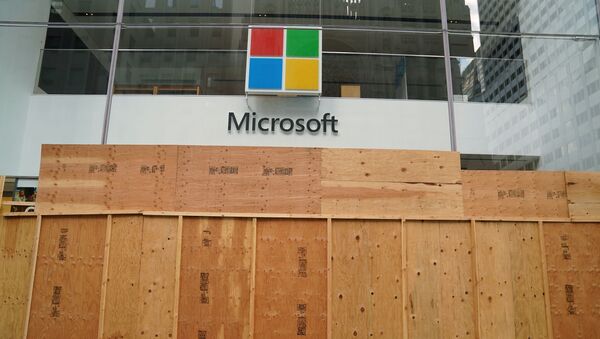 The Microsoft store is pictured in the Manhattan borough of New York City, New York, U.S., June 26, 2020. - Sputnik International