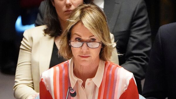 U.S. Ambassador to the United Nations Kelly Craft speaks during a Security Council meeting about the situation in Syria at United Nations Headquarters in the Manhattan borough of New York City, New York, U.S., February 28, 2020 - Sputnik International