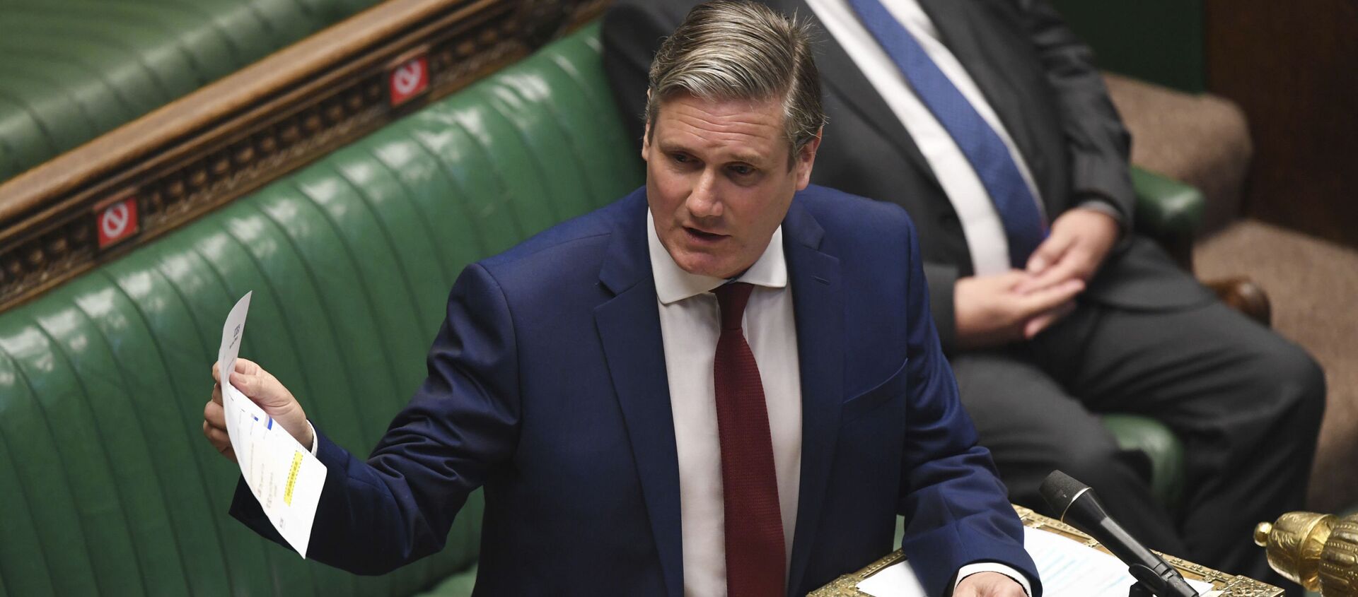 In this handout photo provided by UK Parliament, Britain's Labour leader Keir Starmer speaks during Prime Minister's Questions in the House of Commons, London, Wednesday, June 24, 2020. - Sputnik International, 1920, 21.03.2021