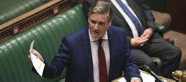 In this handout photo provided by UK Parliament, Britain's Labour leader Keir Starmer speaks during Prime Minister's Questions in the House of Commons, London, Wednesday, June 24, 2020. - Sputnik International
