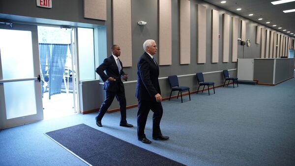 US Vice President Mike Pence arrives for an event with community and faith leaders at Hope Christian Church in Beltsville, Maryland, U.S., June 5, 2020 - Sputnik International