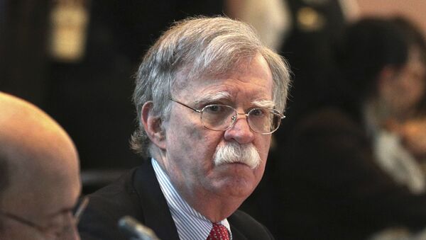 U.S. National security adviser John Bolton, attends a conference of more than 50 nations that largely support Venezuelan opposition leader Juan Guaido in Lima, Peru, Tuesday, Aug. 6, 2019 - Sputnik International