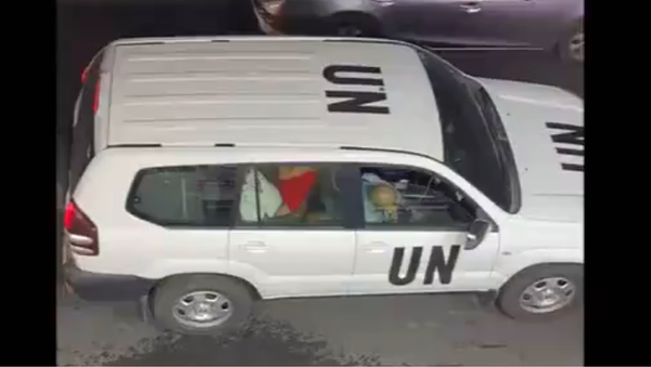A screenshot from a video titled UN Sexploitation in UN Vehicle that was leaked to Inner City Press. - Sputnik International