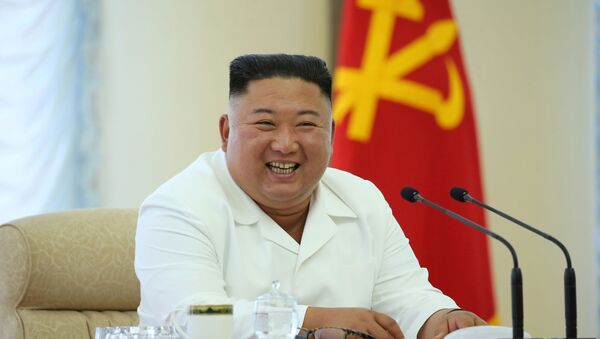 North Korean leader Kim Jong Un takes part in the 13th Political Bureau meeting of the 7th Central Committee of the Workers' Party of Korea (WPK) in this image released June 7, 2020 by North Korea's Korean Central News Agency (KCNA) - Sputnik International