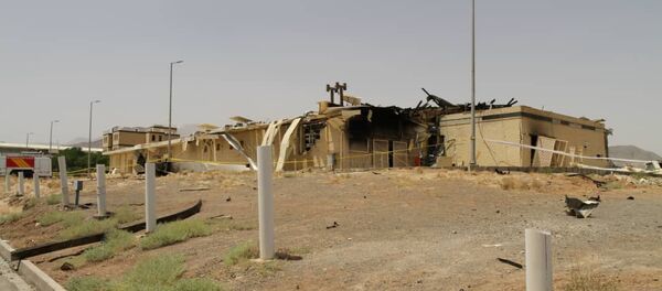 A view of a damage building after a fire broke out at Iran's Natanz Nuclear Facility, in Isfahan, Iran, July 2, 2020 A view of a damage building after a fire broke out at Iran's Natanz Nuclear Facility, in Isfahan, Iran, July 2, 2020 - Sputnik International