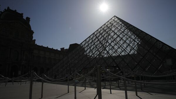 In this Tuesday, June 23, 2020 file photo, the pyramid of the Louvre museum is pictured before a visit ahead of its reopening next July 6, in Paris. The European Union announced Tuesday, June 30, 2020 that it will reopen its borders to travelers from 14 countries, but most Americans have been refused entry for at least another two weeks due to soaring coronavirus infections in the U.S.  - Sputnik International