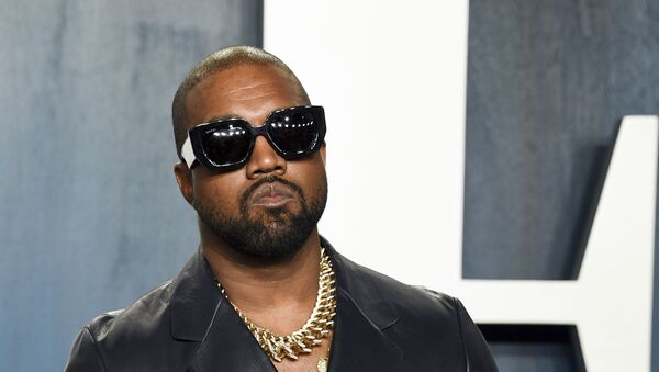 Kanye West arrives at the Vanity Fair Oscar Party on Sunday, Feb. 9, 2020, in Beverly Hills, Calif - Sputnik International
