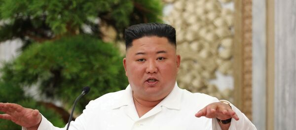 North Korean leader Kim Jong Un guides the 14th enlarged meeting of Political Bureau of 7th Central Committee of WPK in this undated photo released on July 2, 2020 by North Korean Central News Agency (KCNA) in Pyongyang. - Sputnik International