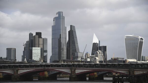 Skyline of City of London on a cloudy day - Sputnik International