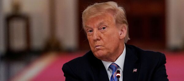 US President Donald Trump hosts an event on reopening schools amid the coronavirus disease (COVID-19) pandemic in the East Room at the White House in Washington, U.S., July 7, 2020 US President Donald Trump hosts an event on reopening schools amid the coronavirus disease (COVID-19) pandemic in the East Room at the White House in Washington, U.S., July 7, 2020 - Sputnik International