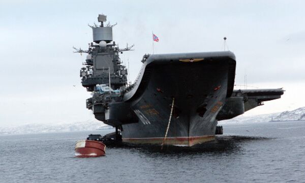 Возвращение ударной группы кораблей Северного флота из похода - Sputnik International