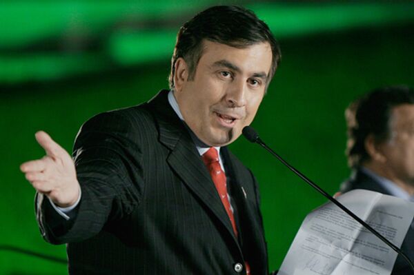 Medvedev's visit to South Ossetia 'immoral' - Saakashvili - Sputnik International