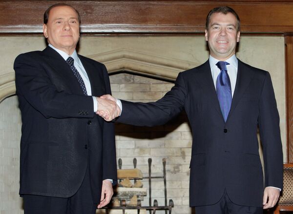  Russia's Medvedev arrives in Rome for bilateral talks  - Sputnik International