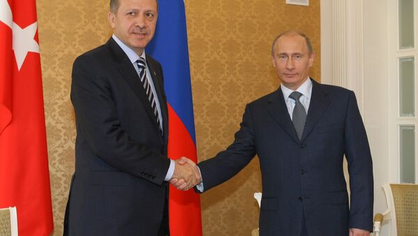 Putin urges Turkey to maintain high level of trade  - Sputnik International