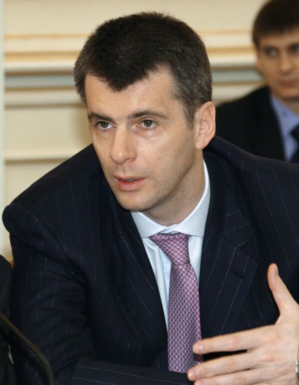 Russian billionaire Mikhail Prokhorov - Sputnik International