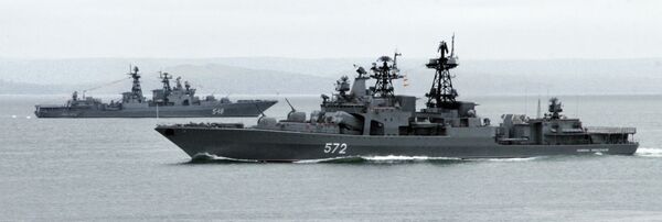 Russian ships heading for Baltiisk to take part in West 2009 drills - Sputnik International