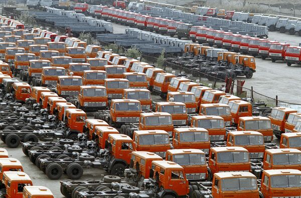 KamAz trucks at Kama Automobile Plant - Sputnik International