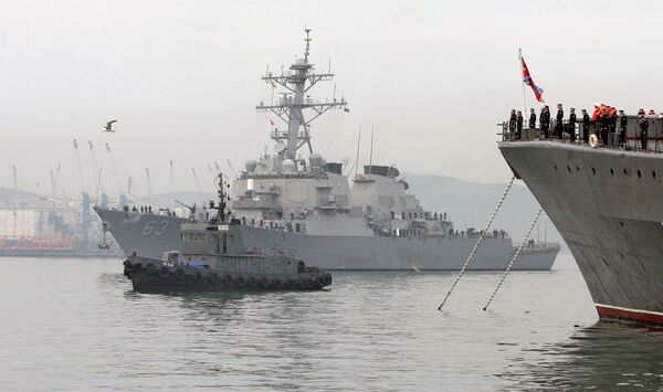 The Stethem missile destroyer of the 7th Fleet of the US Navy arrives in Vladivostok - Sputnik International