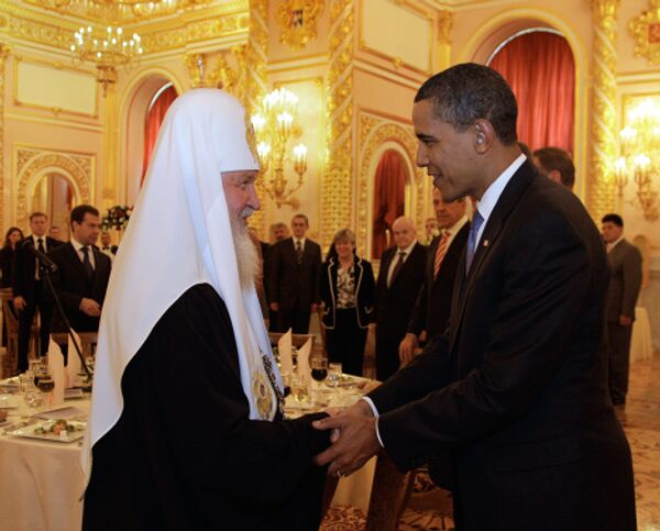 U.S. President Barack Obama meets with Patriarch Kirill of Moscow and all Russia - Sputnik International