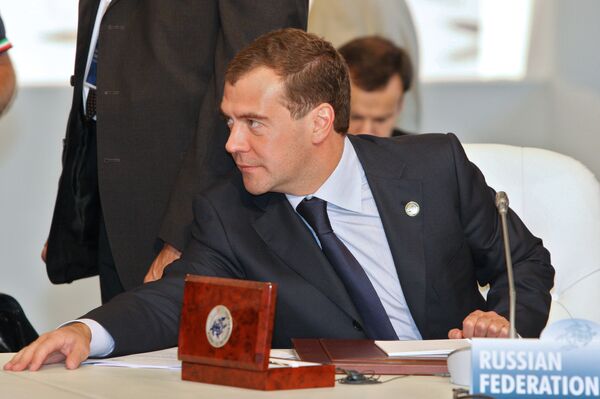 Russian President Dmitry Medvedev attends G8 summit in Italy - Sputnik International