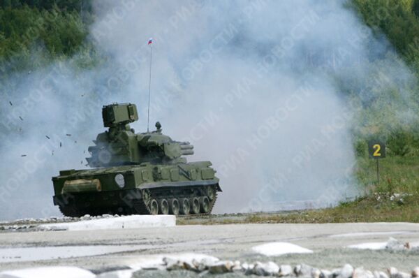 A Tunguska-M1 Air Defense Missile/Gun System displayed at the 7th Russian Expo Arms international exhibition in Nizhny Tagil. file photo  - Sputnik International