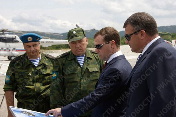 President Medvedev visits the Rayevsky testing grounds at Novorossiisk naval base - Sputnik International