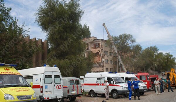 Residential building collapses in Astrakhan - Sputnik International