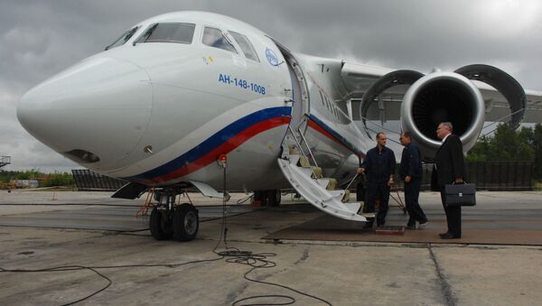 Russian-Ukrainian Antonov An-148 regional jet unveiled in Voronezh - Sputnik International