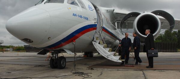 Russian-Ukrainian Antonov An-148 regional jet unveiled in Voronezh Russian-Ukrainian Antonov An-148 regional jet unveiled in Voronezh - Sputnik International