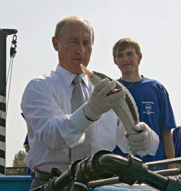 Russian president visiting Astrakhan  - Sputnik International
