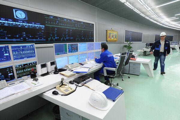 Central control panel of MOSENERGO Combined Heat and Power Station 27 - Sputnik International
