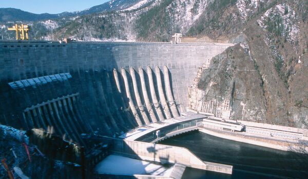 Dam of the Sayano-Shushenskaya hydroelectric power plant - Sputnik International