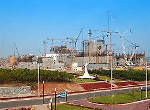 The launch of the first reactor of the Kudankulam nuclear power plant, being built on a Russian design in India, has been postponed from December 2009 to 2010 - Sputnik International