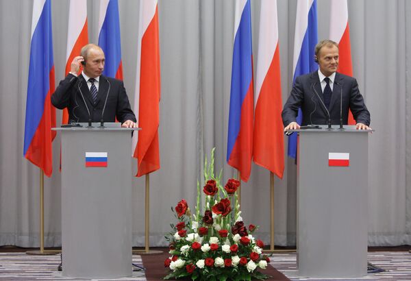 Russian Prime Minister Vladimir Putin on a working visit to Poland - Sputnik International