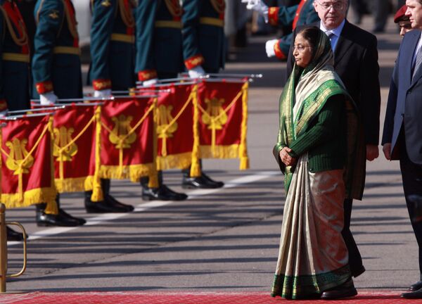 Pratibha Patil was invited to pay an official visit by Russian President Dmitry Medvedev and arrived on Wednesday. She will leave Russia on September 6. - Sputnik International
