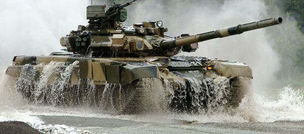 Tank T-90S at Nizhni Tagil exhibition - Sputnik International