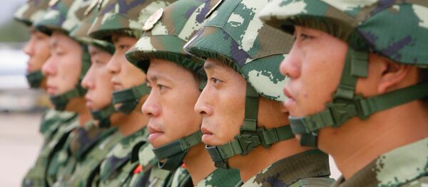 Special troops of the Beijing division of the People's Armed Police of China arrive in Russia Special troops of the Beijing division of the People's Armed Police of China arrive in Russia - Sputnik International