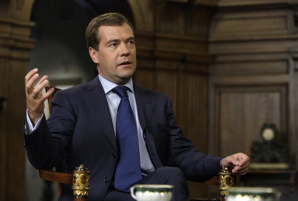 Russian President Dmitry Medvedev's interview to Swiss journalists - Sputnik International