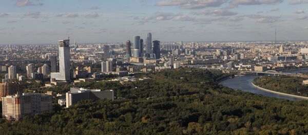 Bird's eye view of Russian capital from Moscow University tower - Sputnik International