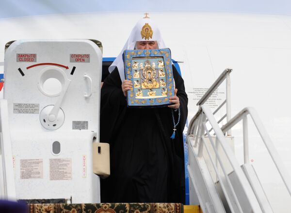 Patriarch Kirill brings the Root icon of Our Lady of the Sign to Kursk - Sputnik International