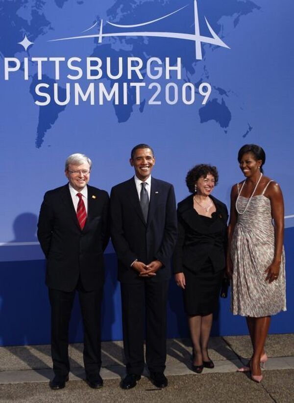 First ladies at G20 summit in Pittsburgh  - Sputnik International