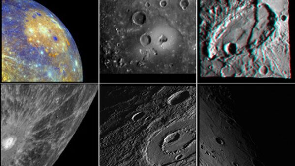 photos from Mercury surface by NASA's Messenger probe  - Sputnik International