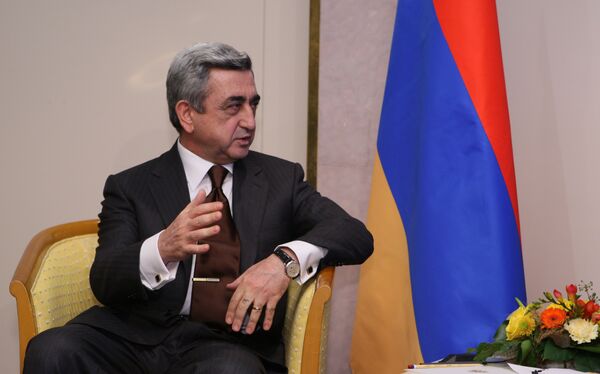Armenian President Serge Sargsyan - Sputnik International